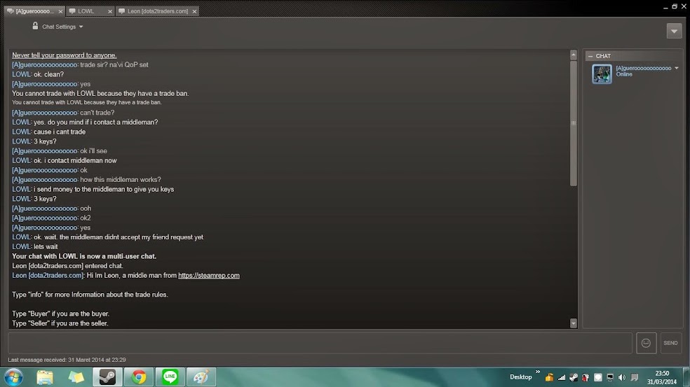 (Dota 2 Trader Masuk) Waspada Modus SCAM Kayak Gini!