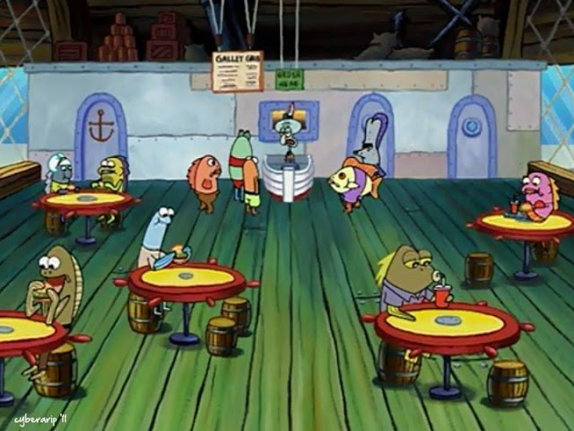 Berkunjung ke Restoran Krusty Krab