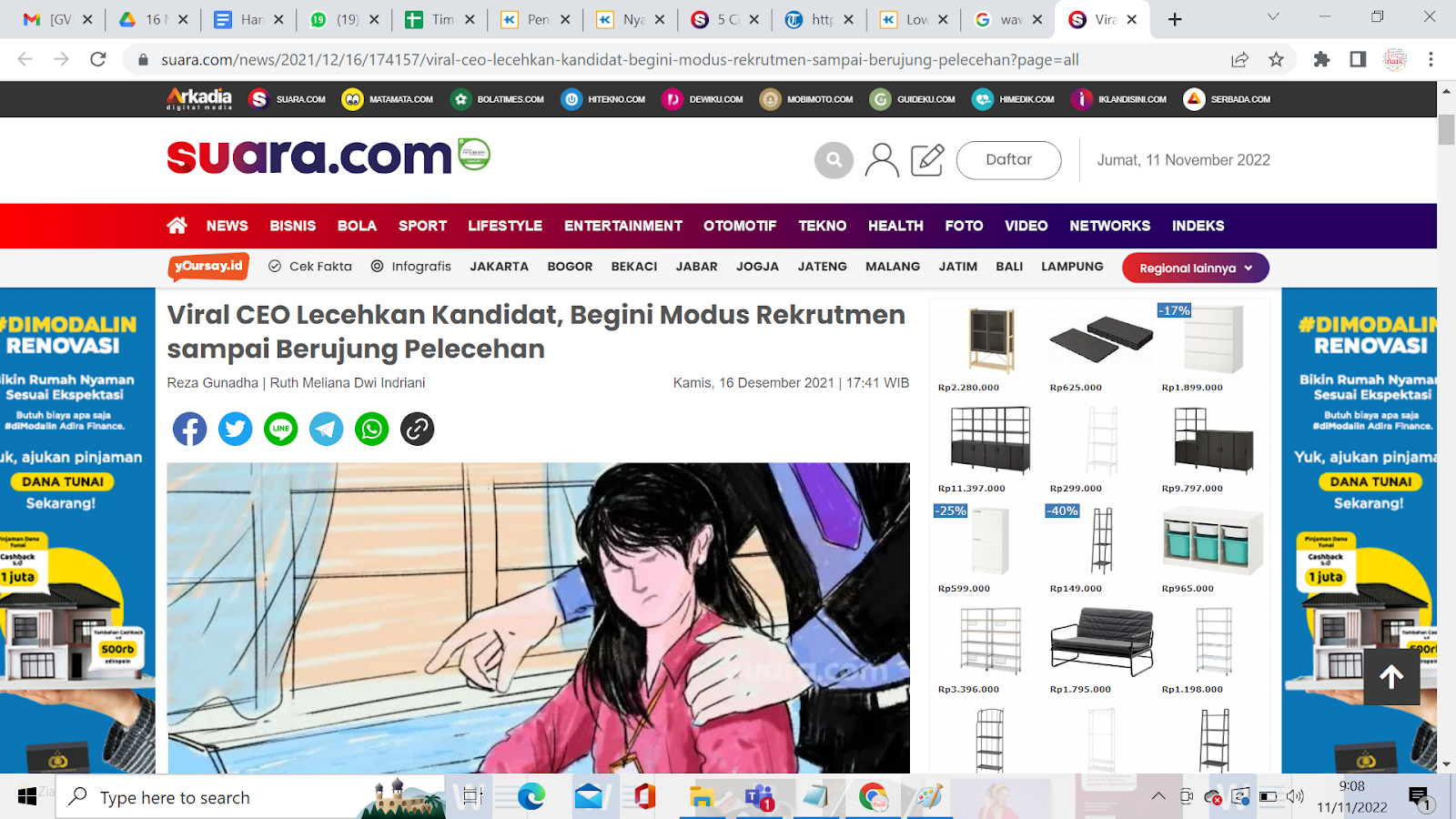 Penipuan Lowongan Kerja Berujung Jadi Simpanan