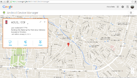 Melacak Android yang Hilang