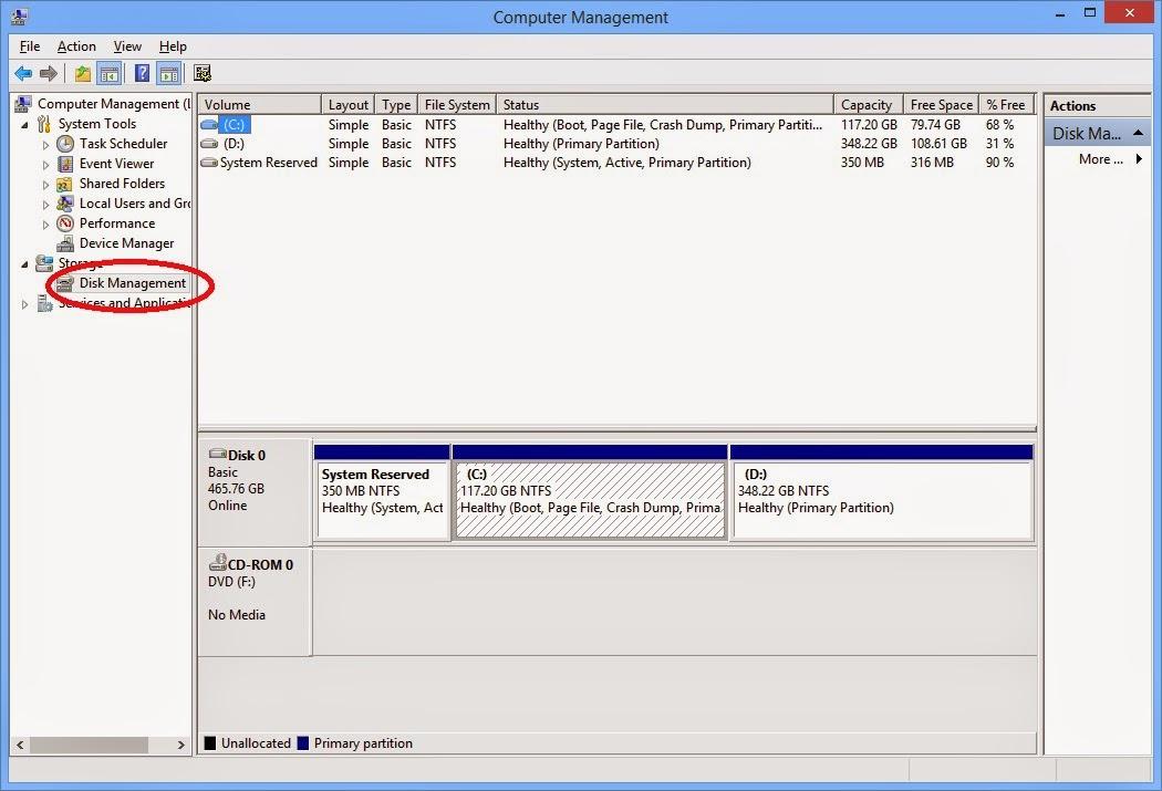 Cara Membuat Partisi Harddisk Laptop Tanpa Aplikasi