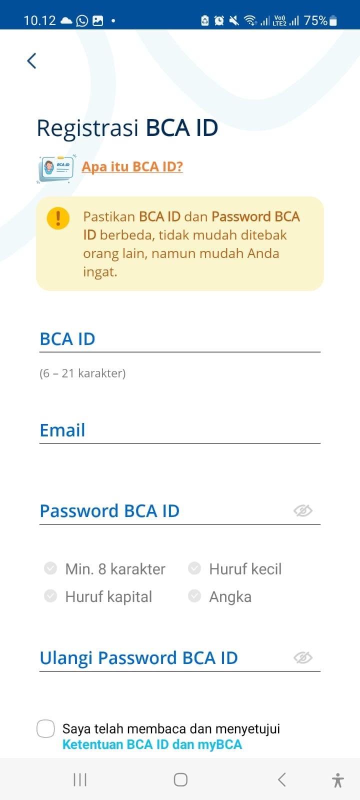 Pengalaman ane bikin BCA ID dan proses verifikasinya