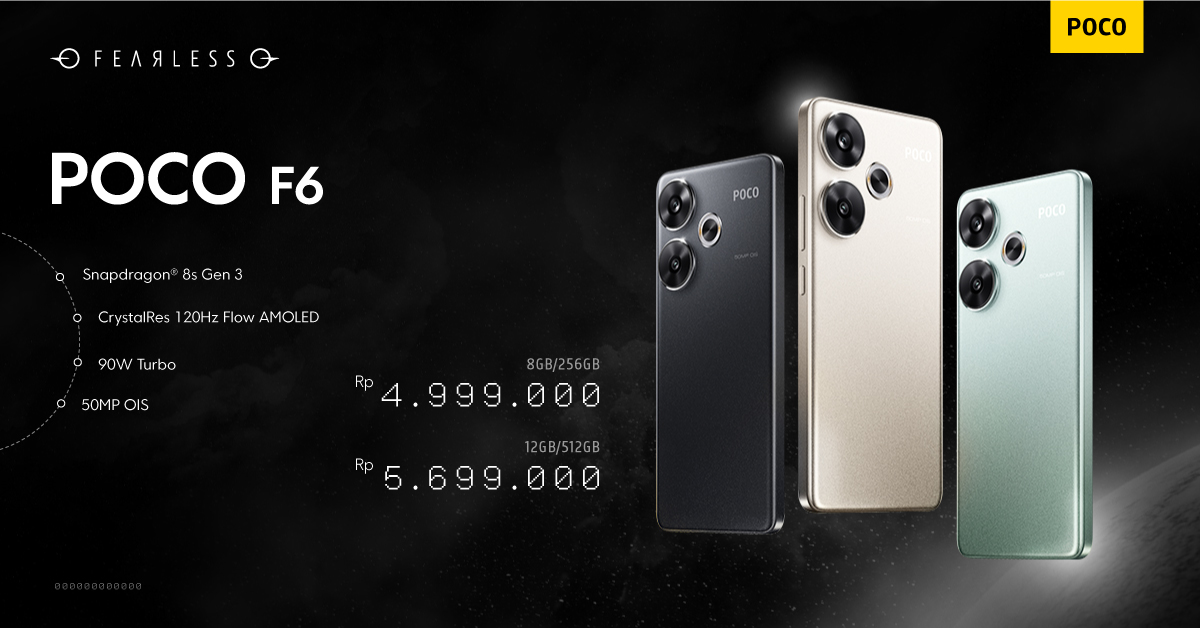 POCO Merilis 3 Perangkat Fearless Sekaligus!