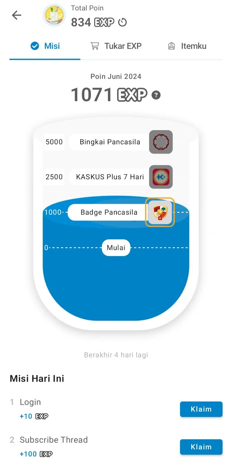 Ngaskus di KASKUS Apps Nyambi Kerjain Daily Missions, Bisa Dapetin Reward Loh