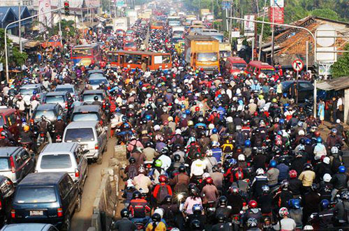 Jalanan Jakarta Mulai Lengang