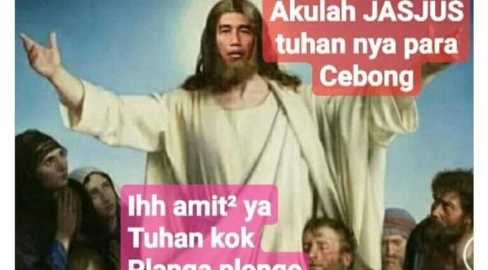 Lagi, Gambar Yesus Berwajah Jokowi Beredar: Akulah Jasjus Tuhannya Para Cebong