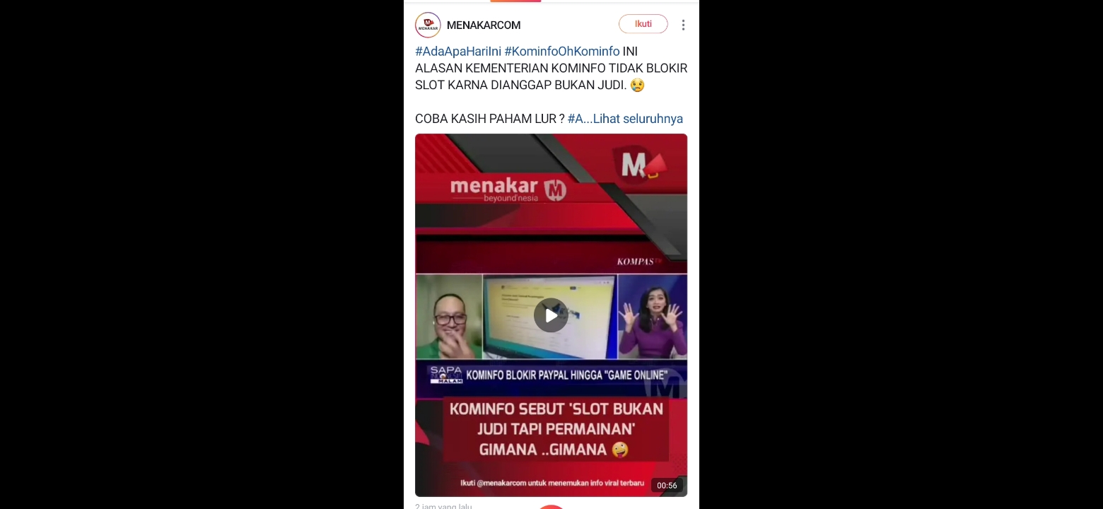 Judi Online Tidak Diblokir, Kominfo: Itu Game Permainan, Orang Main Gaple!