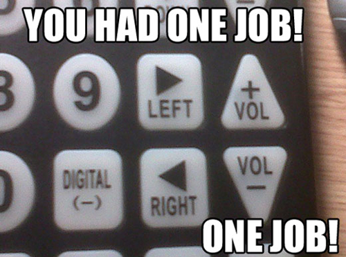 Kumpulan &quot;you only had one job&quot; 