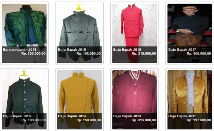 Terjual Model Lengkap Baju Pengantin Pria Basofi Sunda 