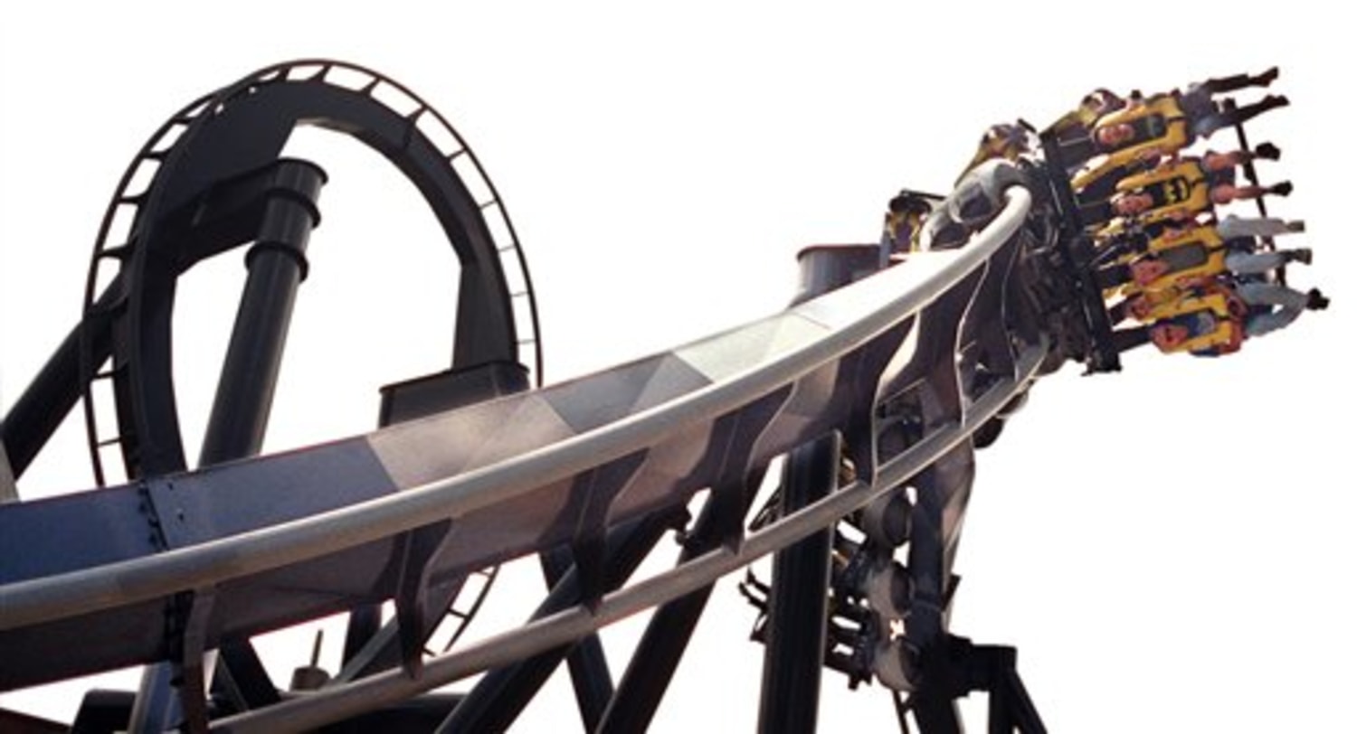 Batman: The Ride, Roller Coaster Pemotong Kepala