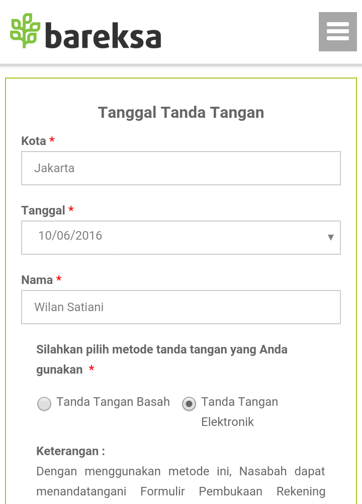 Buka Akun Reksa Dana di Bareksa Sekarang 100% Online, Pakai Tanda Tangan Digital Gan!