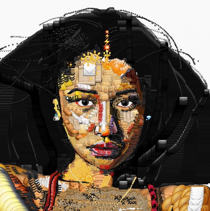 Potret Artis Internasional menggunakan emoji