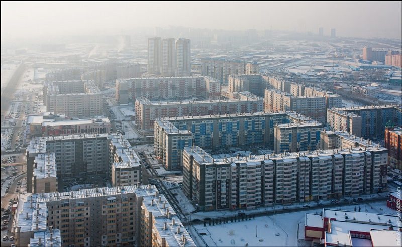 Indahnya musim dingin di Kota Krasnoyarsk Rusia