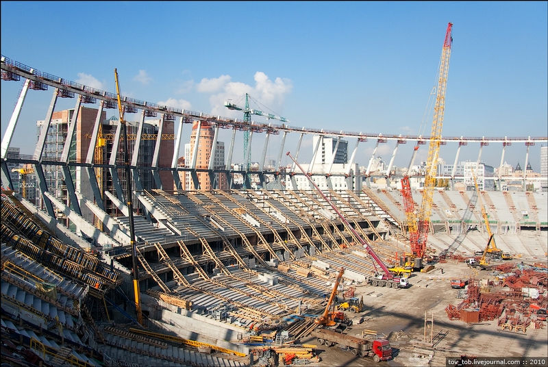 Mengintip Proses Pembangunan Olympic Stadium Kiev,Stadion Gelaran Euro 2012