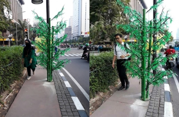 Sandiaga: Harusnya Koalisi Pejalan Kaki Juga Kritik Pohon Plastik yang Muncul Tahun 
