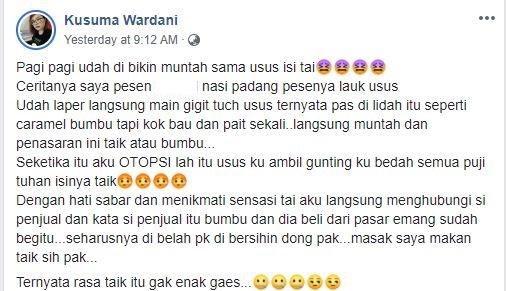 Menjijikan Makan Nasi Padang Tapi Ketambahan Kotoran Sapi, Perempuan Ini Auto Nyesek