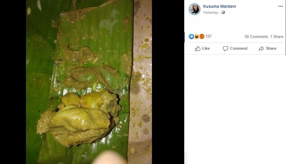 Menjijikan Makan Nasi Padang Tapi Ketambahan Kotoran Sapi, Perempuan Ini Auto Nyesek
