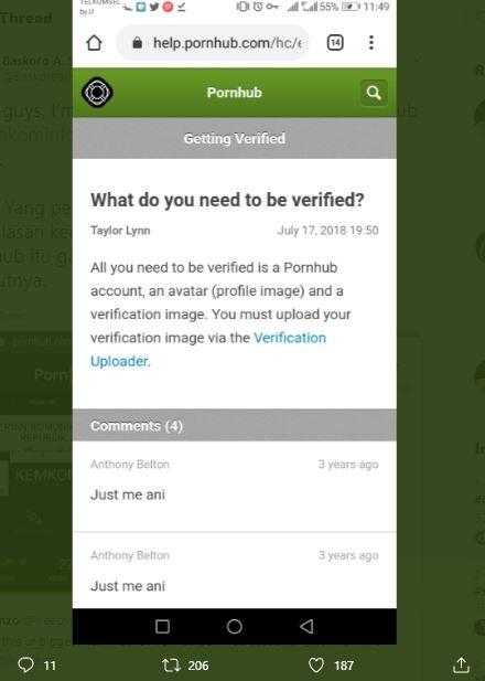 Heboh Akun "Kemkominfo" Terverifikasi di Pornhub, Netizen: Caranya Gampang!