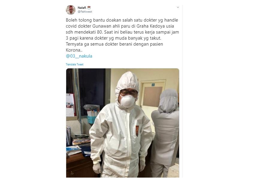 Ayo Support dr.Gunawan, Kerja Hingga Jam 3 Pagi &amp; Rela Mati Demi Sembuhkan Corona