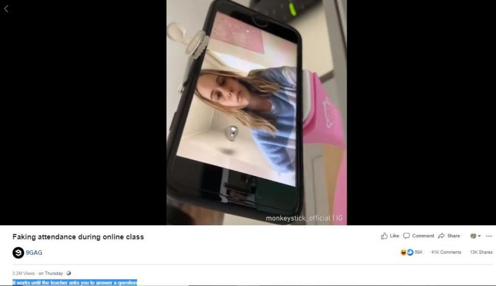Palsukan Kehadiran di Kelas Online Pakai Cara Ini, Netizen Auto Geli