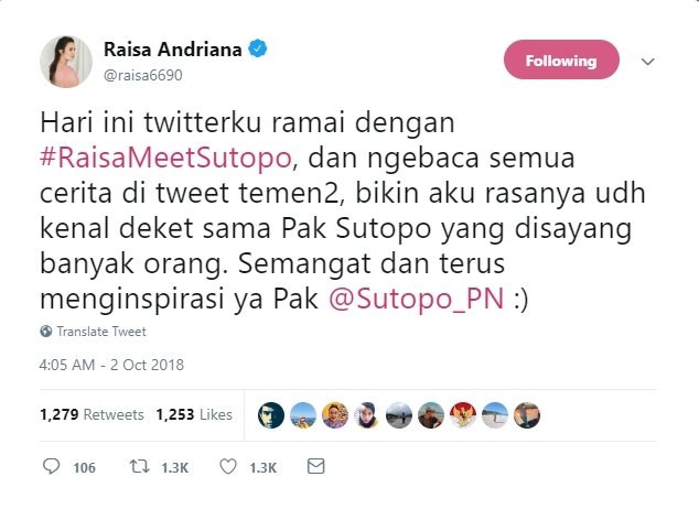 Tranding Topic! #RaisaMeetSutopo Bikin Ramai. Begini Nih Penjelasannya