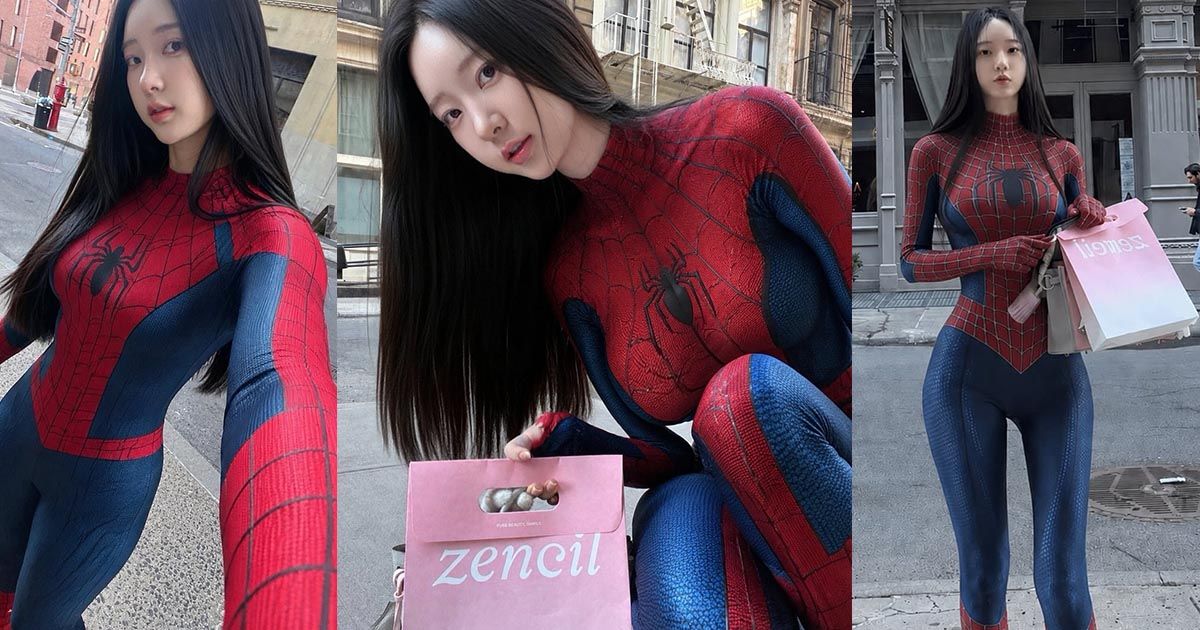 model-eve-stellar-blade-jadi-spider-man-shin-jae-eun-bikin-new-york-menoleh