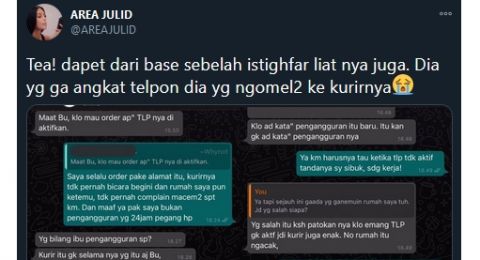 Tak Terima Diingatkan Kurir Untuk Mengaktifkan Handphone, Ibu Ini Malah Ngamuk!