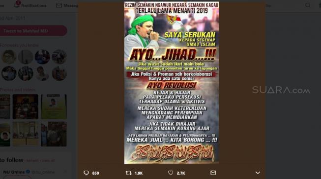 Mayoritas Publik Menolak Habib Rizieq Kembali ke Indonesia