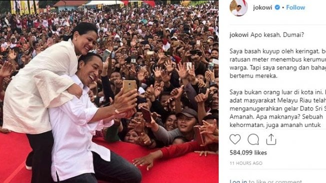 Foto Mesra Jokowi-Iriana Disentil Gerindra, Tapi Disindir Balik Warganet