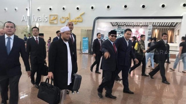 Jelang Pengumuman KPU, Prabowo Bertolak ke Brunei Darussalam
