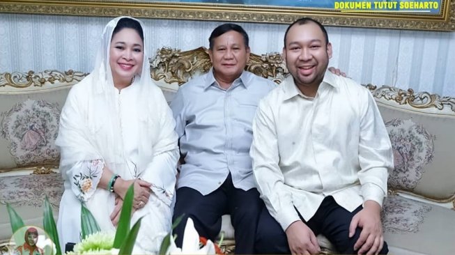 Lebaran Bareng, Foto Prabowo Bersama Titiek dan Didit Bikin Warganet Baper