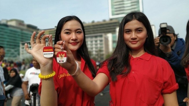 Sibuk Dukung RUU KPK, 2 Perempuan Ini Tak Tahu Siapa Pimpinan KPK