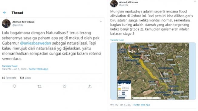 Peneliti ITB: Konsep Naturalisasi Anies Baswedan Tak Cocok untuk Jakarta