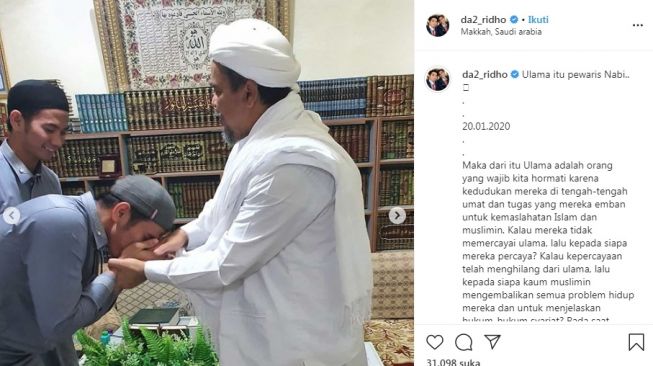 Ketemu Habib Rizieq, Ridho D'Academy Sebut Ulama Sebagai Pewaris Nabi