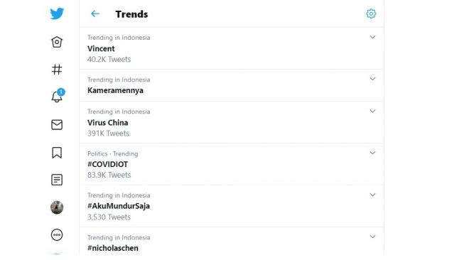Virus China Trending di Twitter Indonesia, Justru Jadi Sorotan Media Asing
