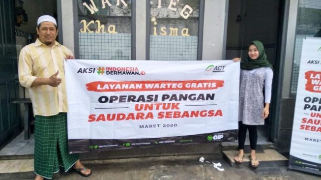 100 Warteg Gratis di Jabodetabek dari ACT, Ini Lokasi Lengkapnya