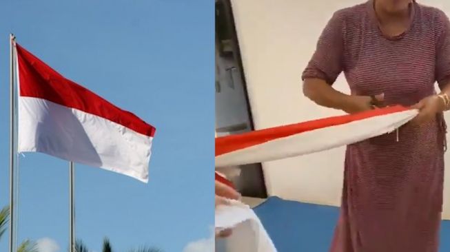 Polisi Tetapkan Tiga Tersangka Pengguntingan Bendera Merah Putih