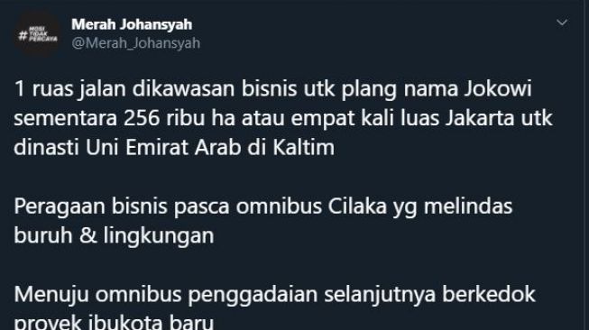 Waduh! Nama Jalan Presiden Jokowi Dituding Hasil Barter Lahan di Kaltim