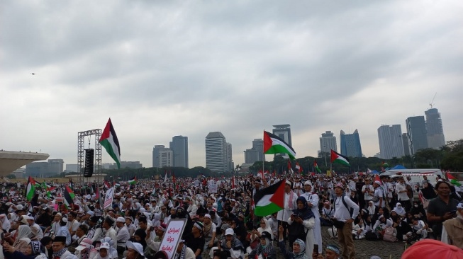 Anies Baswedan Hadiri Demo Besar-besaran Lawan Israel di Monas, Bacapres Lain Absen?