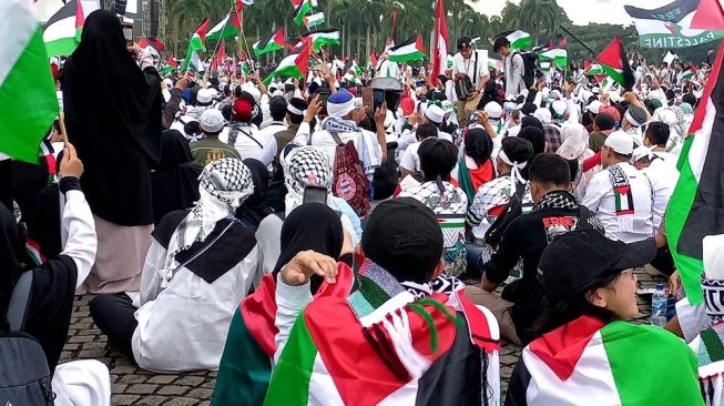 Anies Baswedan Hadiri Demo Besar-besaran Lawan Israel di Monas, Bacapres Lain Absen?