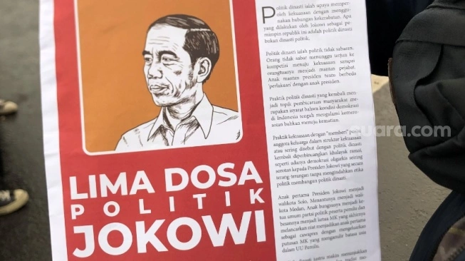 5 Dosa Jokowi Versi Mahasiswa Bekasi-Karawang: Dia Gerogoti APBN