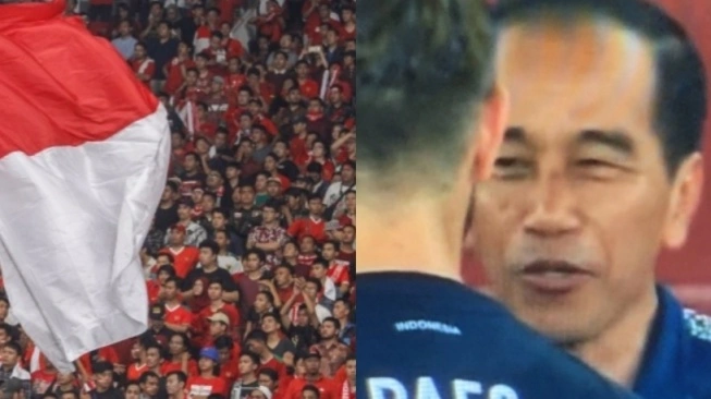 Teriakkan "Mulyono" Menggema di GBK saat Jokowi Salaman dgn Shin Tae-yong