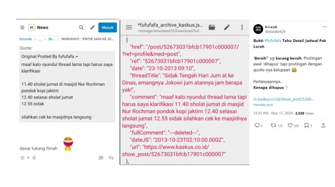 Hapus Postingan Kaskus Kurang Bersih, Ada Jejak Pemilik Fufufafa Tahu Jadwal Jokowi