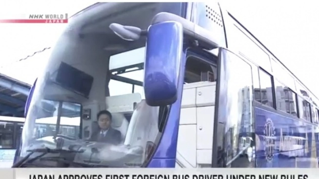Pria Indonesia Berhasil Jadi WNA Pertama yang Lolos Tes Sopir Bus di Jepang, Gajinya