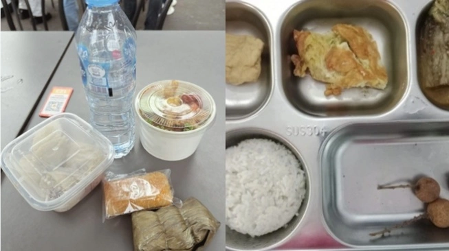 Bandingkan Menu Makanan Gratis Demo Indonesia Gelap dengan MBG