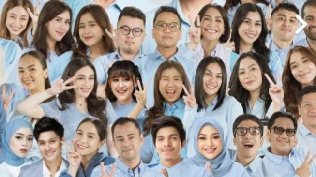 Deretan Wajah Influencer dan Artis Pendukung Prabowo-Gibran Ditandai Publik