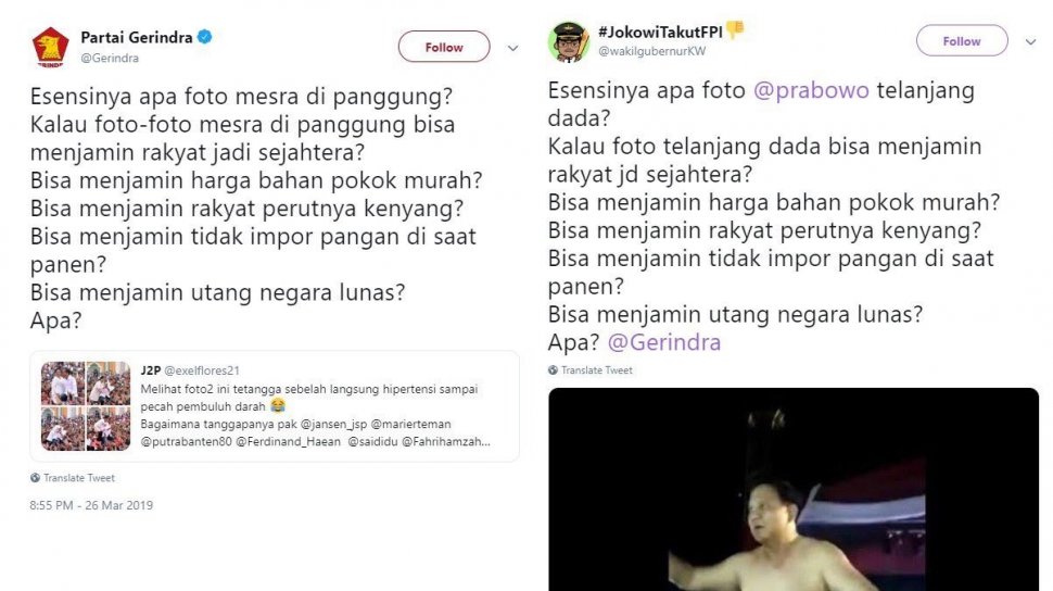 Foto Mesra Jokowi-Iriana Disentil Gerindra, Tapi Disindir Balik Warganet