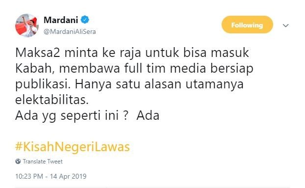 Cuit Maksa Raja untuk Masuk Kakbah, Mardani Ali Sera Nyinyiri Jokowi?
