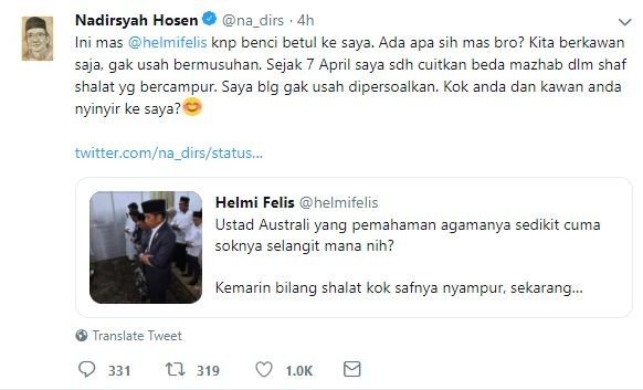 Jokowi Salat Satu Saf dengan Wanita Jadi Soal, Gus Nadir Bingung