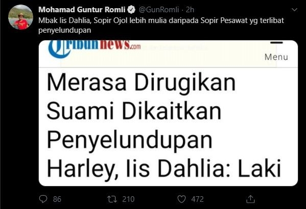 Politikus PSI Sindir Iis Dahlia soal Bandingkan Pilot dan Sopir Ojol